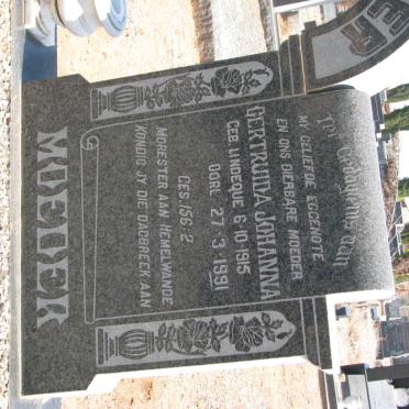 OBERHOLZER Jacobus Johannes 1911-1960 &amp; Gertruida Johanna LINDEQUE 1915-1991