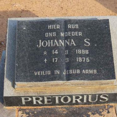 PRETORIUS Johanna S. 1896-1975
