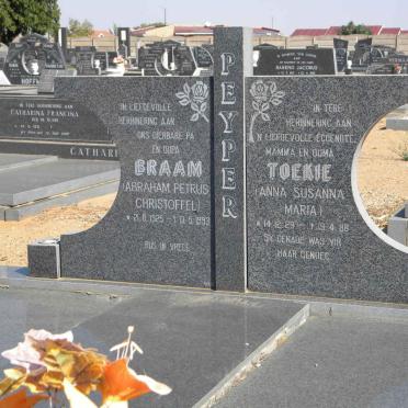 PEYPER Abraham Petrus Christoffel 1925-1993 &amp; Anna Susanna Maria 1929-1988