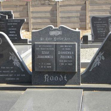 ROODT Izak 1919-1978 &amp; Dorothea Regina COETZEE 1922-
