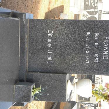 RAUTENBACH Frannie 1953-1971