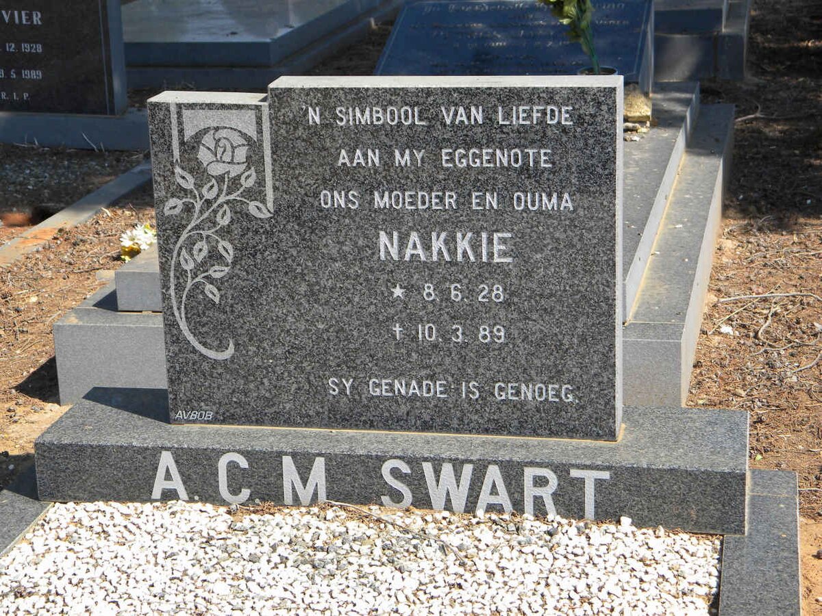 SWART A.C.M. 1928-1989