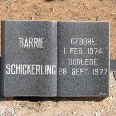 SCHICKERLING Barrie 1974-1977