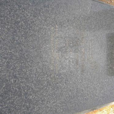 SWART Elsie Wilhelmina nee VICTOR 1906-1987