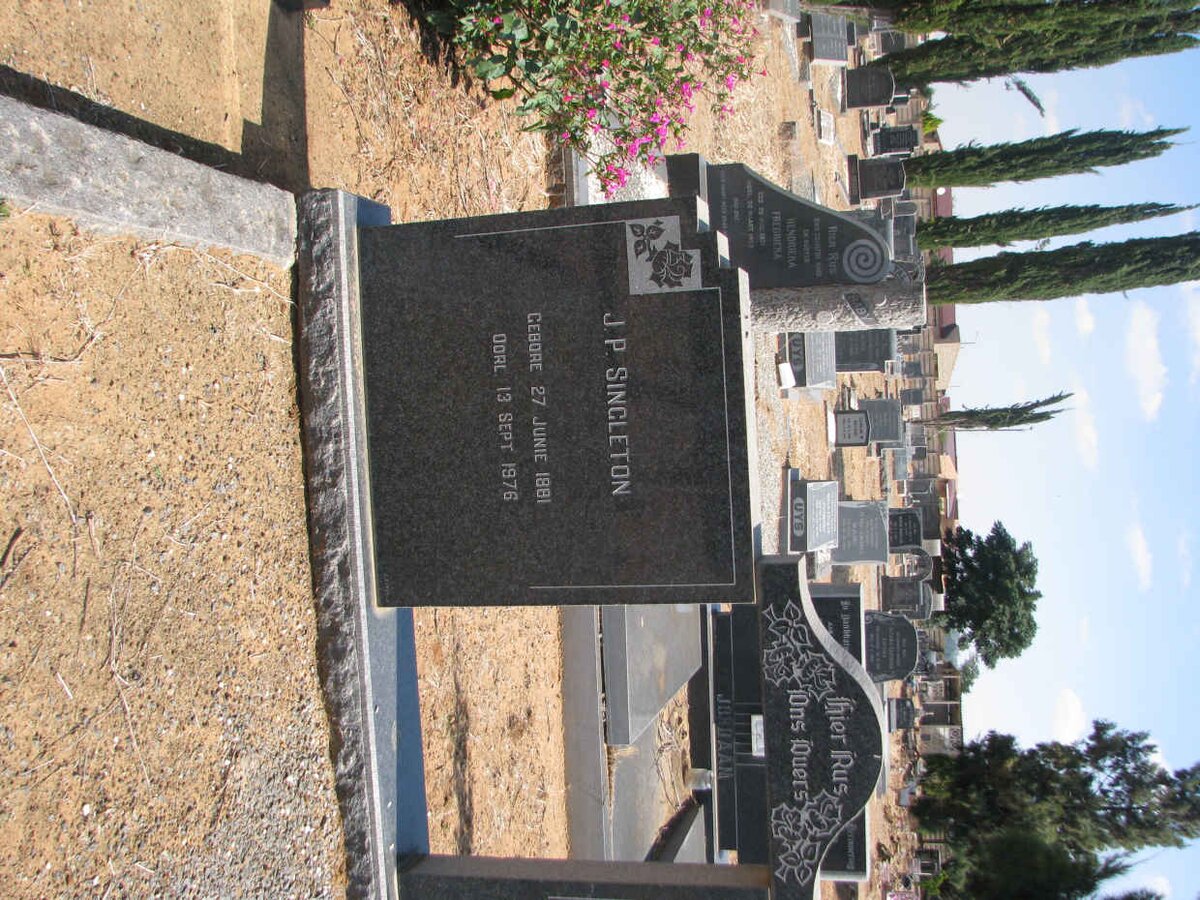 SINGLETON J.P. 1881-1976 