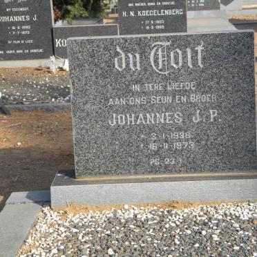 TOIT Johannes J.P., du 1936-1973