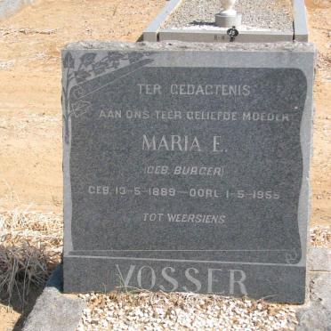VOSSER Maria E. nee BURGER 1889-1955
