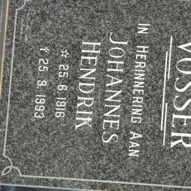 VOSSER Johannes Hendrik 1916-1993