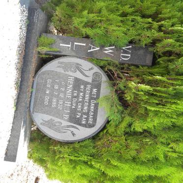 WALT Hennie H.J.D., v.d. 1932-1995