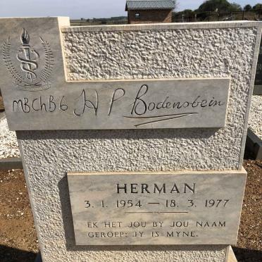 BODENSTEIN Herman 1954-1977