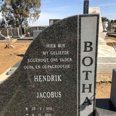 BOTHA Hendrik Jacobus 1913-2001