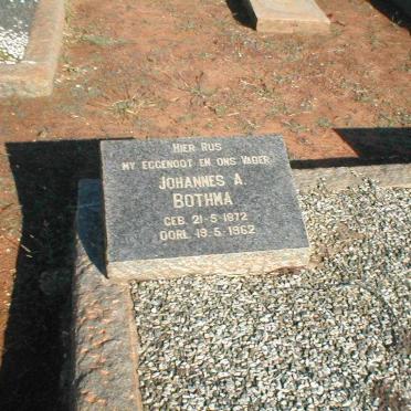 BOTHMA Johannes A. 1872-1962