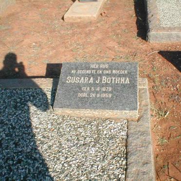 BOTHMA Susara J. 1879-1958