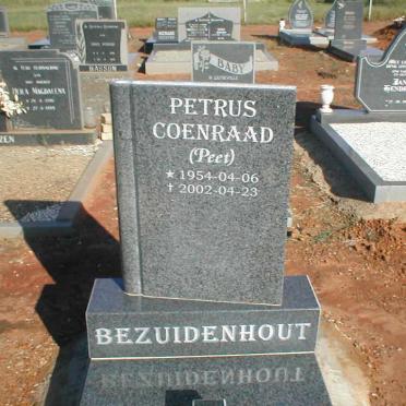 BEZUIDENHOUT Petrus Coenraad 1954-2002