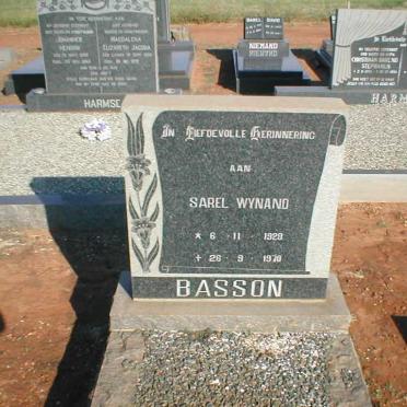 BASSON Sarel Wynand 1928-1970