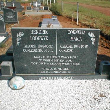 JOUBERT Hendrik Lodewyk 1946-2001 &amp; Cornelia Maria 1946-