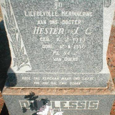 PLESSIS Hester J.C., du 1939-1956