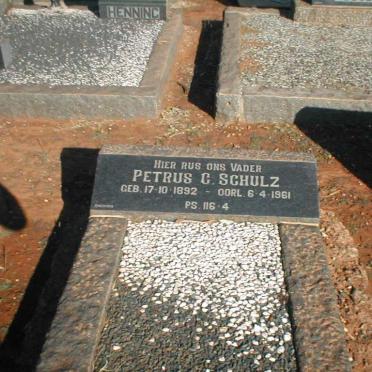 SCHULZ Petrus C. 1892-1961