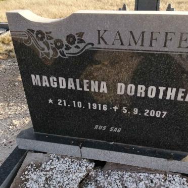 KAMFFER Magdalena Dorothea 1916-2007