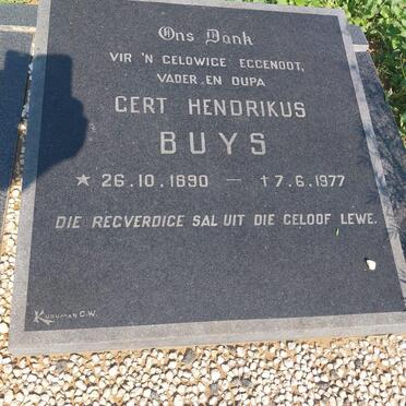 BUYS Gert Hendrikus 1890-1977