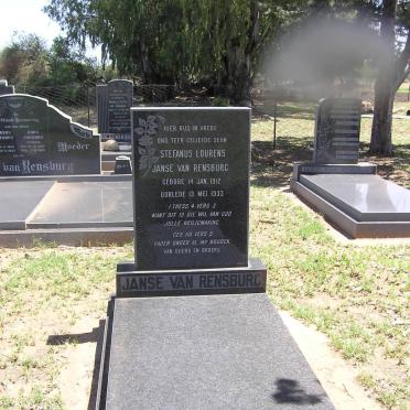 RENSBURG Stefanus Lourens, Janse van 1912-1933
