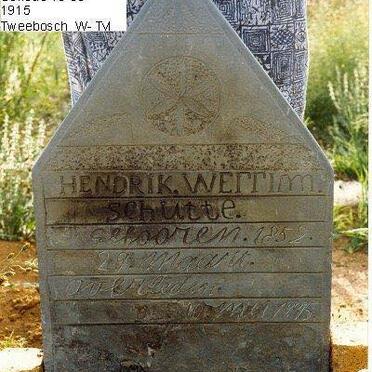 North West, DELAREYVILLE district, Sannieshof, Tweebosch 318_2, Schutte farm cemetery