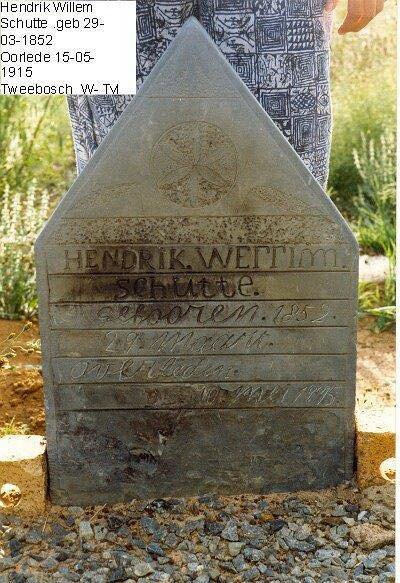 SCHUTTE Hendrik Willem 1852-1915