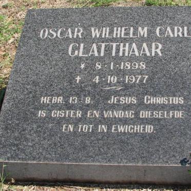 GLATTHAAR Oscar Wilhelm Carl 1898-1977