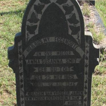 SMIT Anna Susanna nee du TOIT 1865-1946