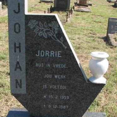 JORDAAN Johan 1959-1987