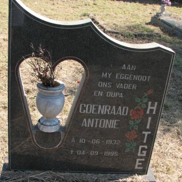 HITGE Coenraad Antonie 1932-1995