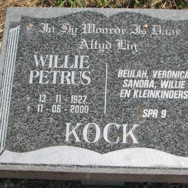 KOCK Willie Petrus 1927-2000