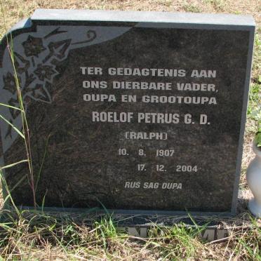 STEENKAMP Roelof Petrus G.D. 1907-2004