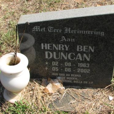 DUNCAN Henry Ben 1963-2002