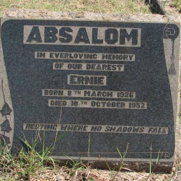ABSALOM Ernie 1926-1952