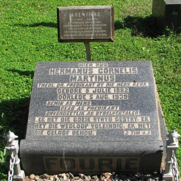 FOURIE Hermanus Cornelis Martinus 1882-1939
