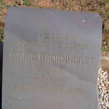 BADENHORST Dirkie -1896