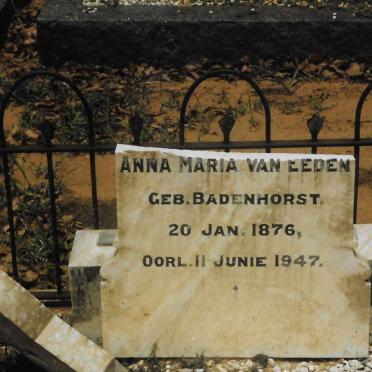 EEDEN Anna Maria, van nee BADENHORST 1876-1947