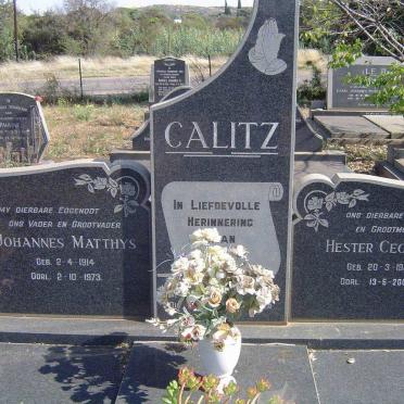 CALITZ Johannes Matthys 1914-1973 &amp; Hester Cecilia 1917-2000