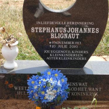 BLIGNAUT Stephanus Johannes 1913-2010
