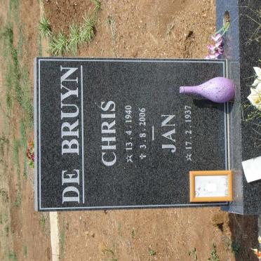 BRUYN Chris, de 1940-2005 &amp; Jan 1937-