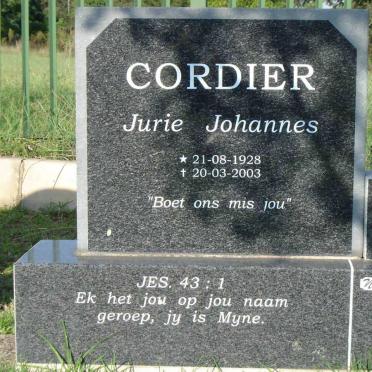 CORDIER Jurie Johannes 1928-2003