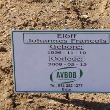 ELOFF Johannes Francois 1936-2008