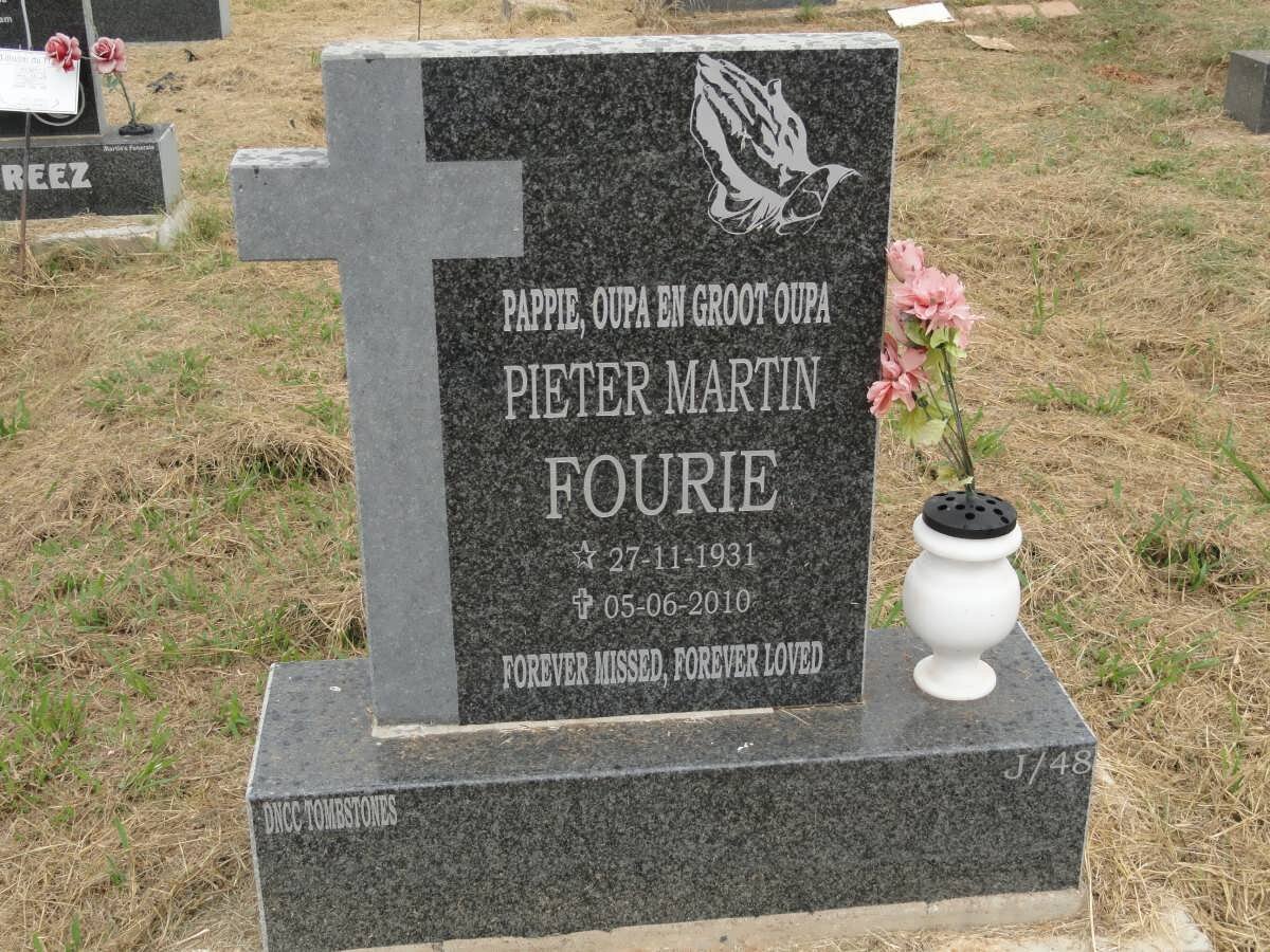 FOURIE Pieter Martin 1931-2010