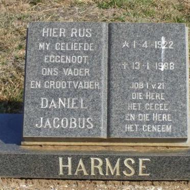 HARMSE Daniel Jacobus 1922-1988