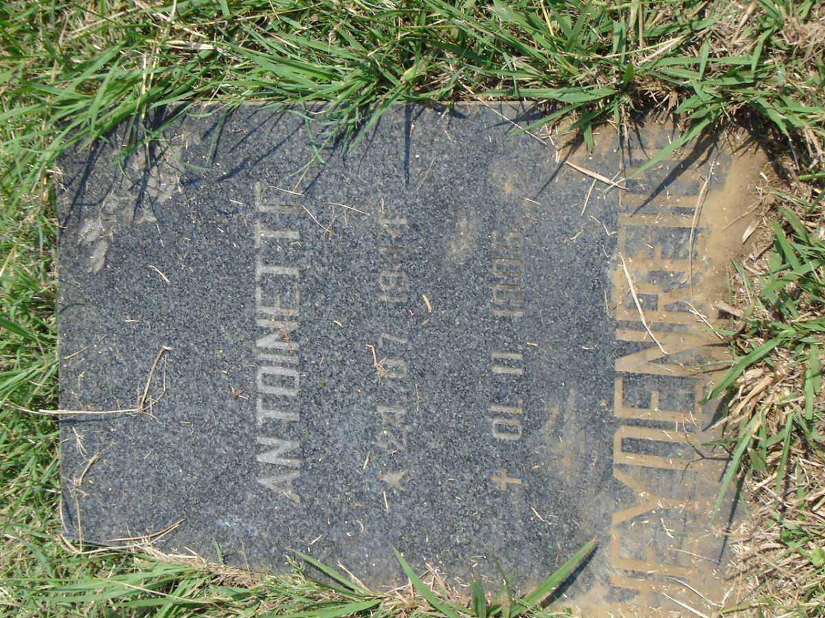 HEYDENREICH Antoinette 1944-1995