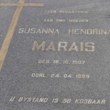 MARAIS Susanna Hendrina 1907-1989