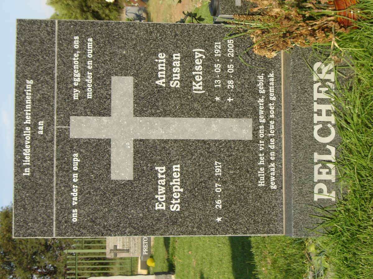 PELCHER Edward Stephen 1917- &amp; Annie Susan KELSEY 1921-2005
