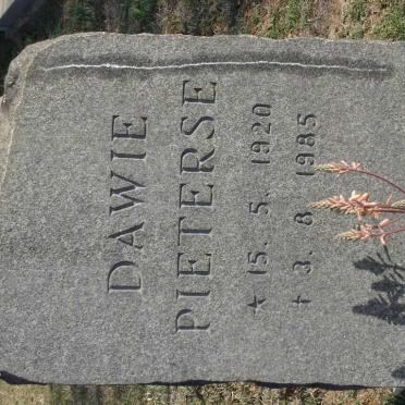 PIETERSE Dawie 1920-1985