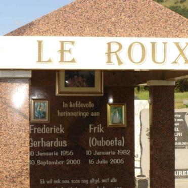 ROUX Frederik Gerhardus, le  1956-2000 :: LE ROUX Frik 1982-2006